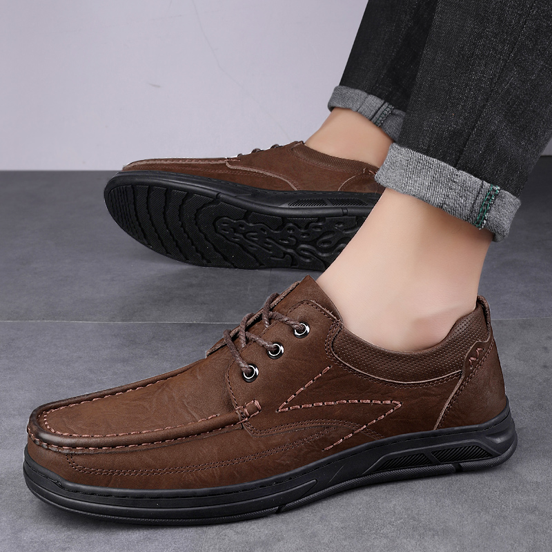 Men'S Shoes Quality Brands - Brand High-quality Men's Top Layer Cowhide