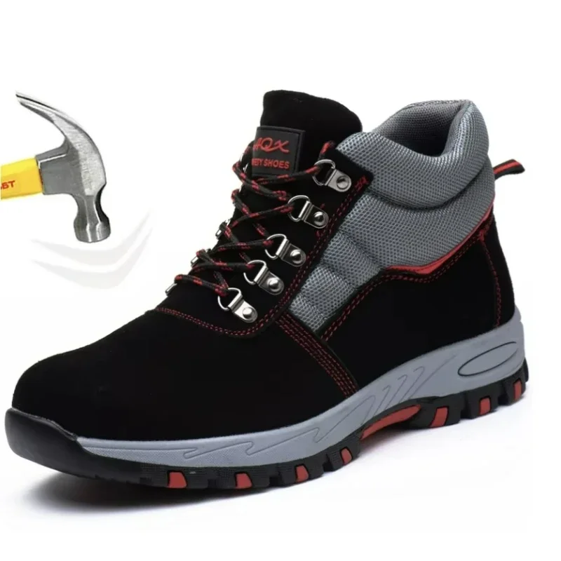 Work Boot Steel Toe - High Quality Men Safety Boots Work