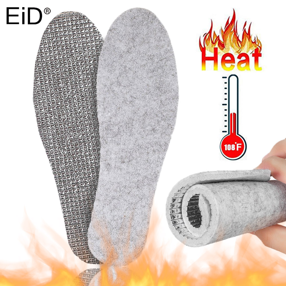 Men Shoes Eid - Heated Tin foil Insoles Feet Warm