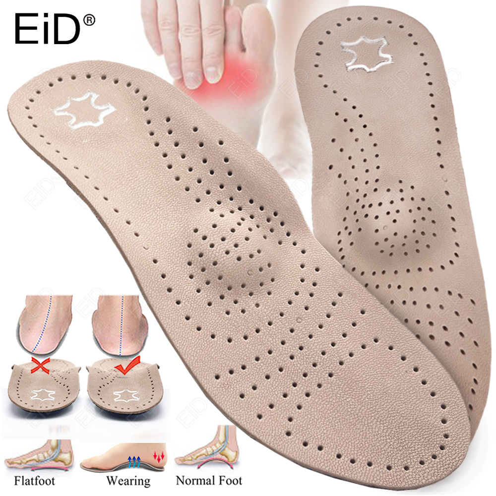 Men'S Shoes For Plantar Fasciitis - EiD Genuine Leather Orthotic Insole Orthopedic