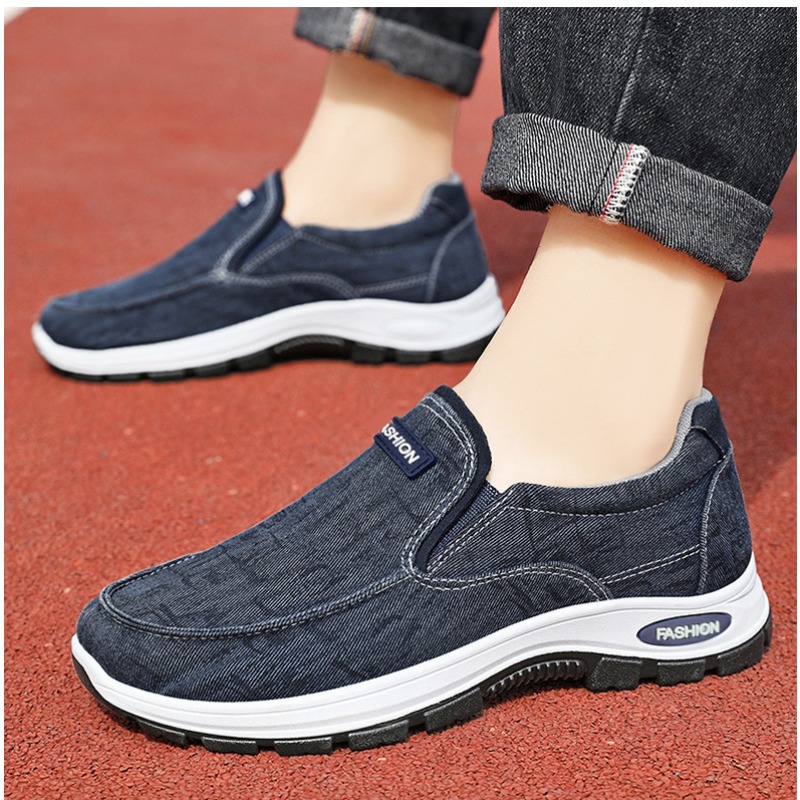 Men'S Shoes Size 43 In Us - 2025 Breathable Soft Canvas shoes Men