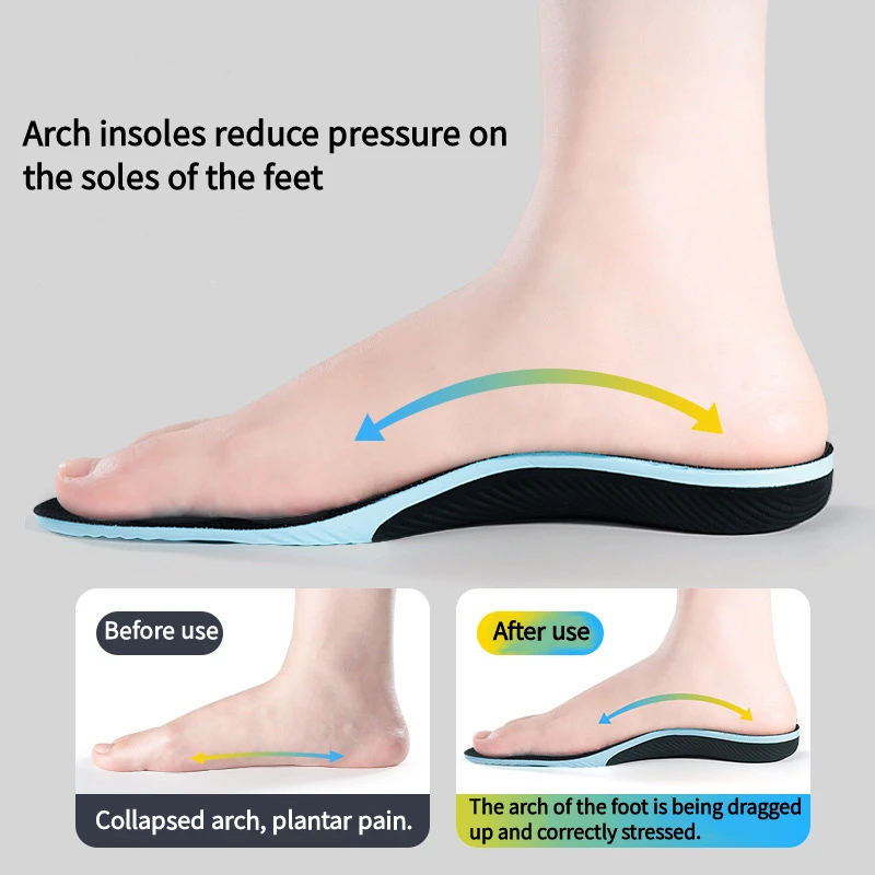 Orthopedic Flat Foot Insoles w - Men'S Shoes For Plantar Fasciitis recension och pris