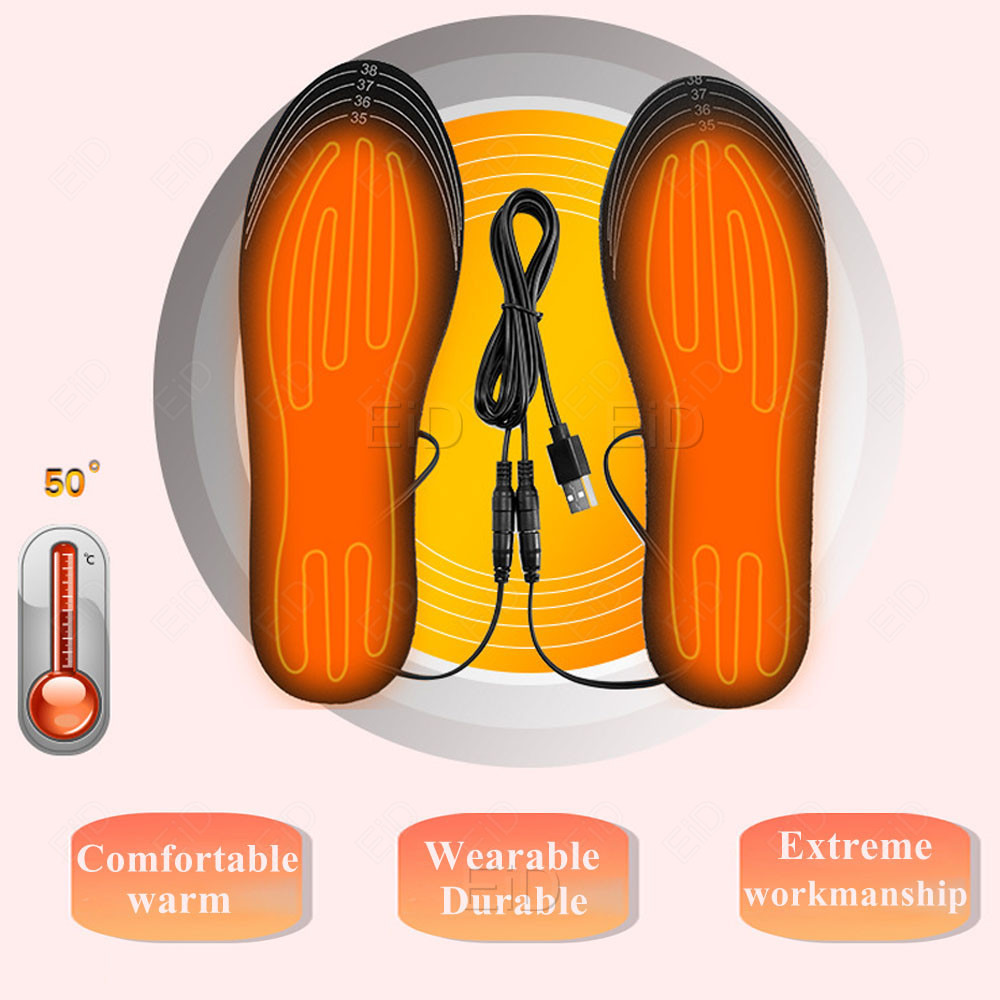 USB Heating Insoles Feet Winte - Men Shoes Eid recension och pris