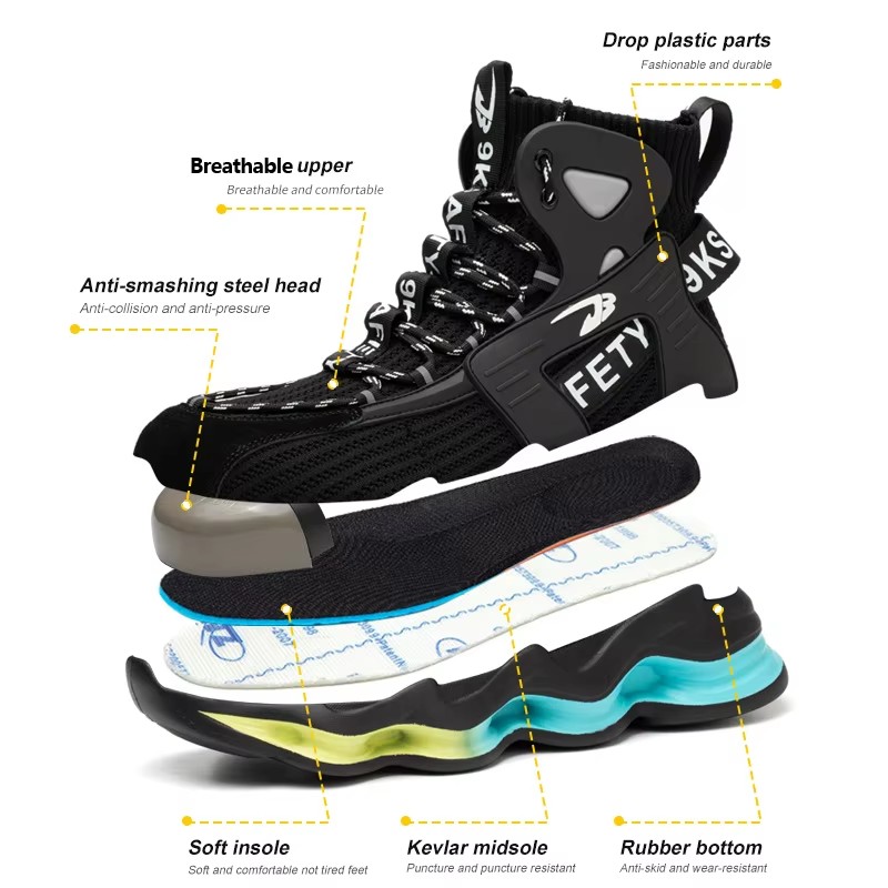 Fashion Work Boots Men Designe - Work Boot Steel Toe recension och pris