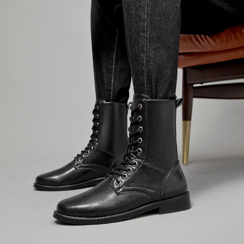 High-top Leather Boots Outdoor - Men'S Shoes For Work recension och pris