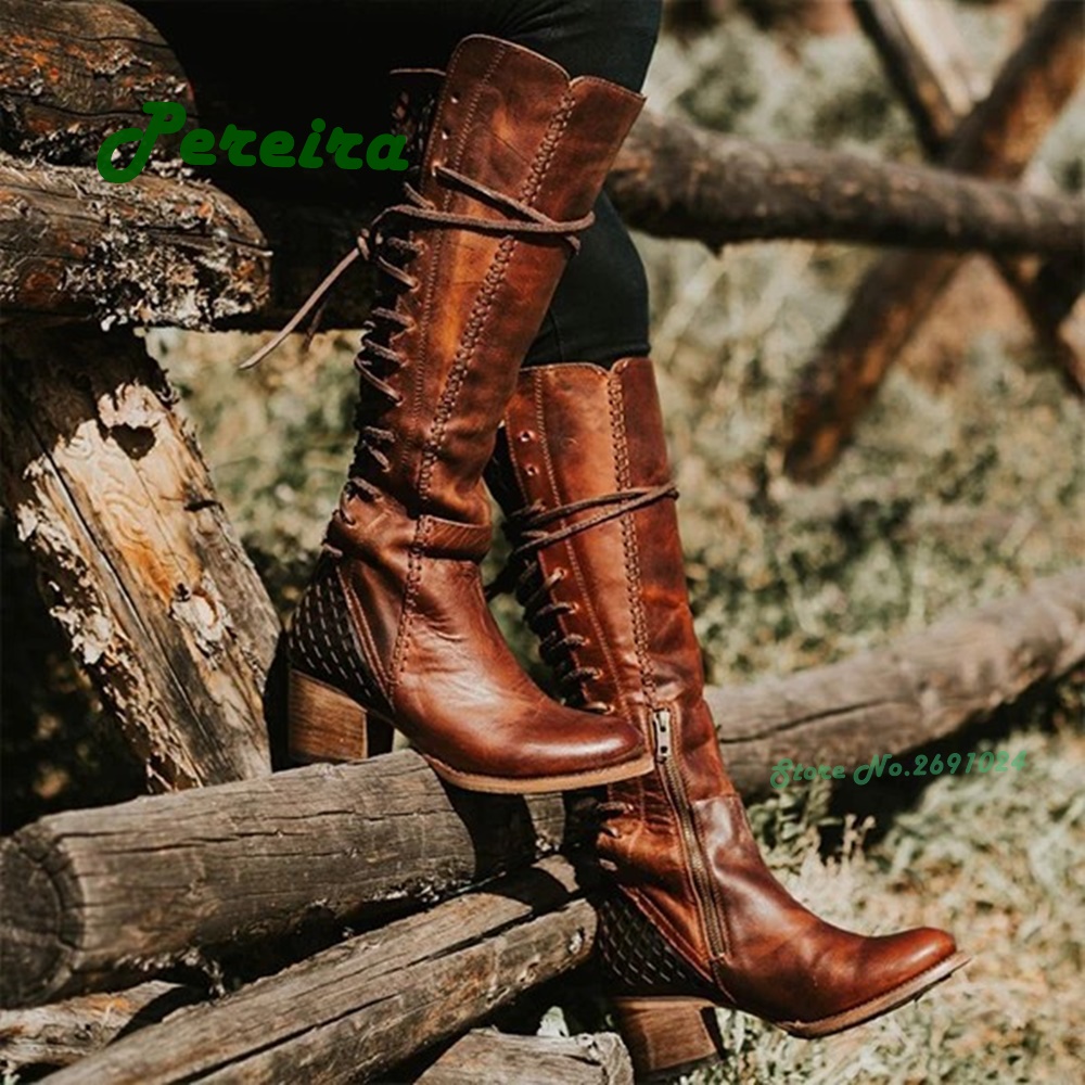 Vintage Cowboy Lace Up Men's B - Men'S Shoes Size 43 In Us recension och pris