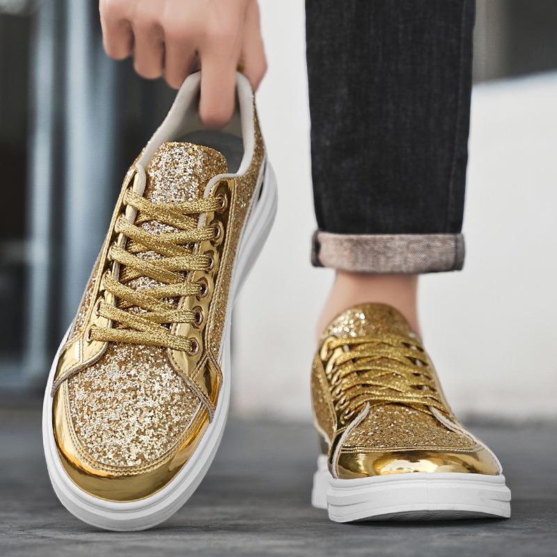 Gold Men's Sneakers 2025 New L - Men'S Shoes Size 43 In Us recension och pris