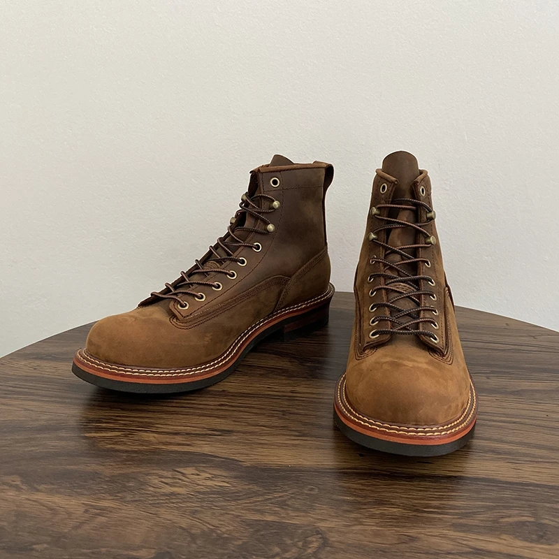 Vintage British Men Ankle Boot - Men'S Shoes For Work recension och pris
