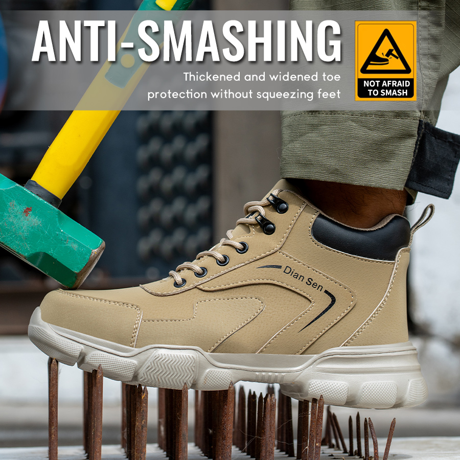 Mens Work Boots Steel Toe Shoe - Work Boot Steel Toe recension och pris