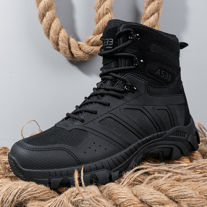 Men Tactical Boots Lace Up Des - Men'S Shoes For Work recension och pris
