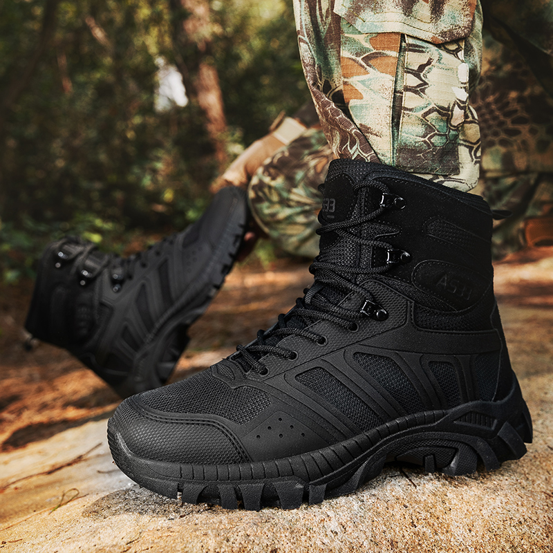 Men Tactical Boots Lace Up Des - Men'S Shoes For Work recension och pris