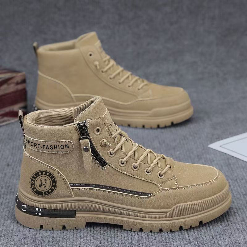 Men Retro High Top Work Boots  - Men'S Shoes For Work recension och pris