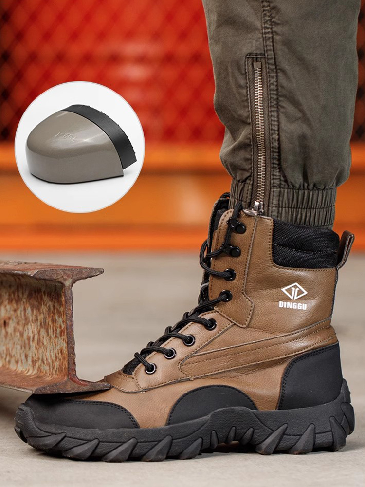 High-top Men Boots Waterproof  - Work Boot Steel Toe recension och pris