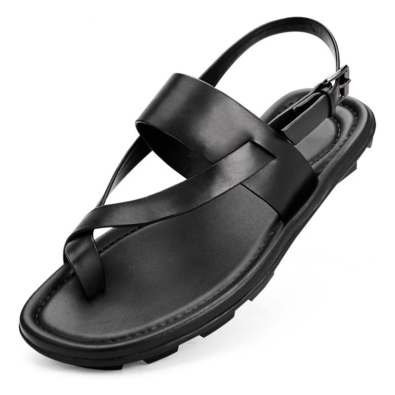 Genuine Leather Mens Sandals L - Men'S Shoes Size 43 In Us recension och pris