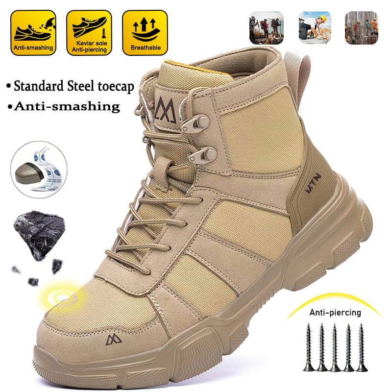 Men Anti Smash Puncture-Proof  - Work Boot Steel Toe recension och pris