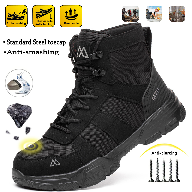 Men Anti Smash Puncture-Proof  - Work Boot Steel Toe recension och pris