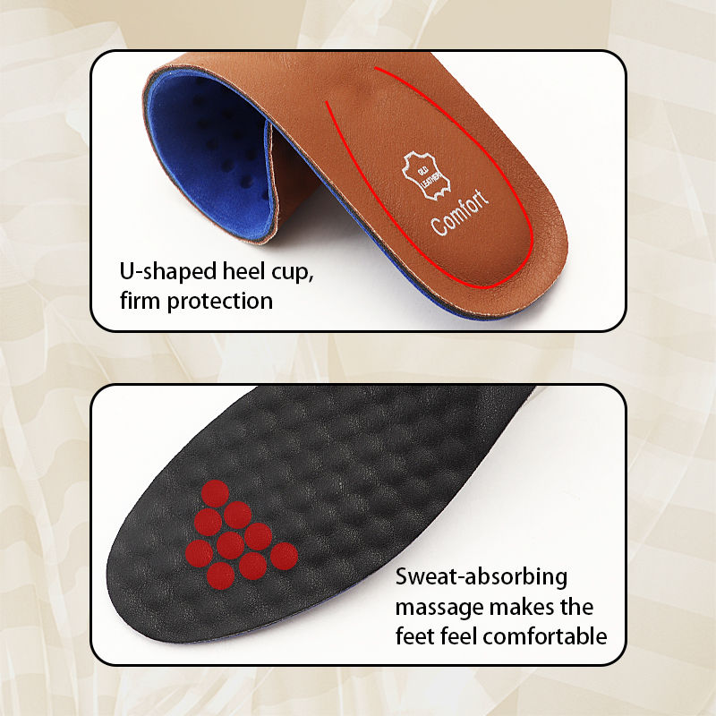 Premium Leather Shoe Insole fo - Men'S Shoes For Plantar Fasciitis recension och pris