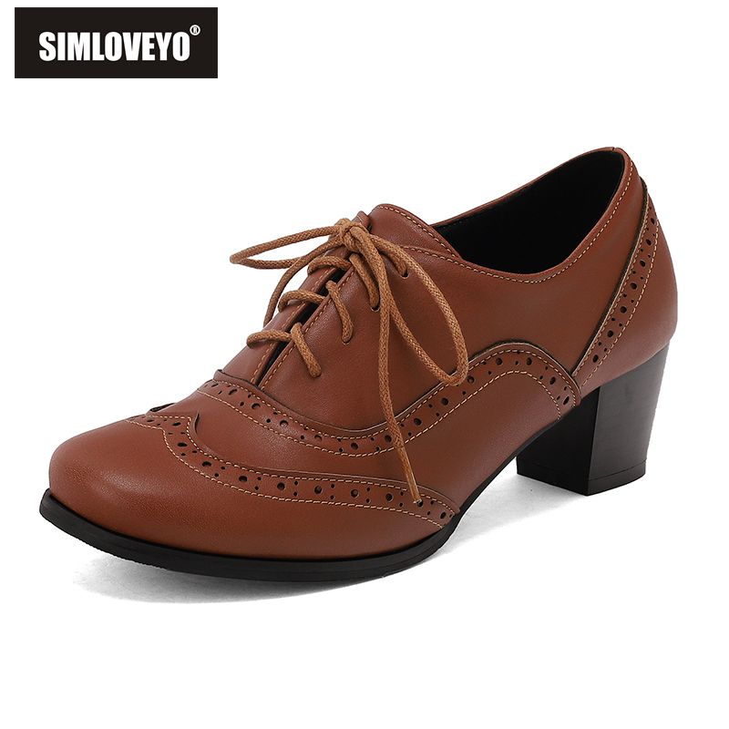 SIMLOVEYO New Brown Women Pump - Men'S Shoes Size 43 In Us recension och pris