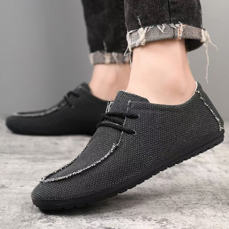 Men Big Size Lace Up Canvas Sh - Men'S Shoes For Work recension och pris